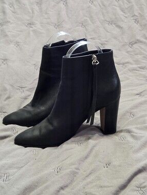 Manolo Blahnik Itapua Leather 90mm Ankle Boots sz 35 4.5 Academia whimsigoth